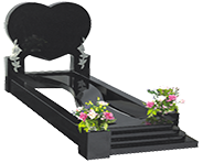 Memorial Stones-Granite Traditional Kerb Memorial