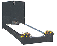 Memorial Stones-Granite Traditional Kerb Memorial