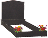 Memorial Stones-Granite Traditional Kerb Memorial