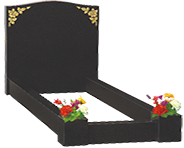 Memorial Stones-Granite Traditional Kerb Memorial