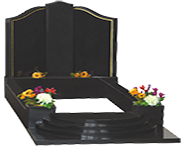 Memorial Stones-Granite Traditional Kerb Memorial