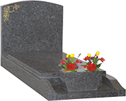Memorial Stones-Granite Traditional Kerb Memorial