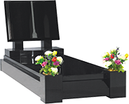 Memorial Stones-Granite Traditional Kerb Memorial